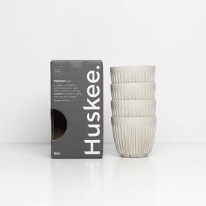 Huskee Cup 6oz (177ml) natural - eko kubki 4szt.