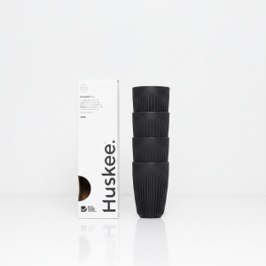 Huskee Cup 12oz  (355ml) charcoal - eko kubki 4szt.
