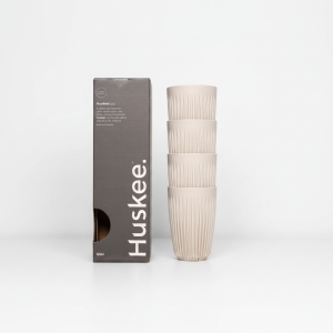 Huskee Cup 12oz  (355ml) natural - eko kubki 4szt.