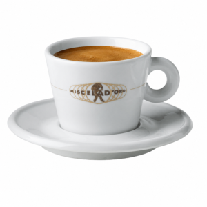 Miscela d'Oro - zestaw 6 filiżanek cappuccino  z podstawkami 