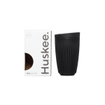 Huskee Cup 12oz  charcoal single 1szt.- kubek + pokrywka